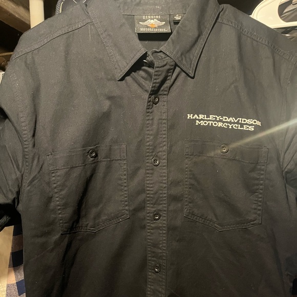 Harley Davidson Button Down Short Sleeve - Picture 3 of 7